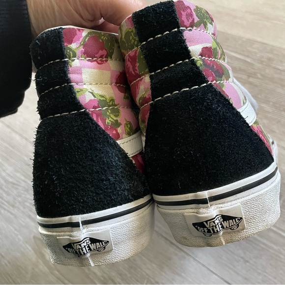 Vans Sk8-Hi Romantic Floral High Top Skate Sneaker Genuine Suede Womens Size 8 - Picture 6 of 11